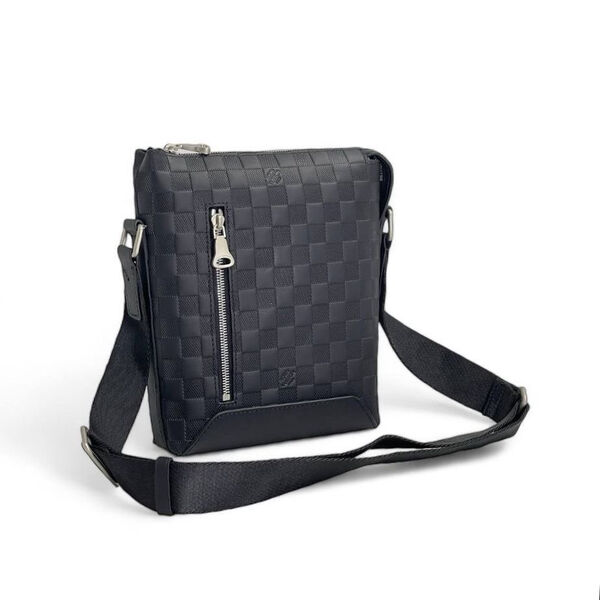 Мужская сумка мессенджер Louis Vuitton Discovery (видео) мужской кожа черный 76698-4