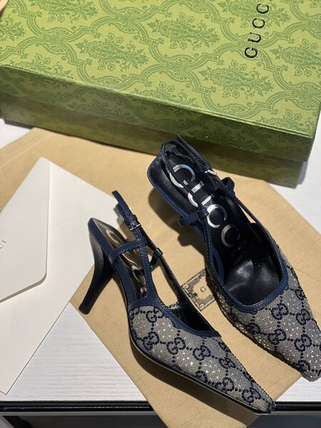 Туфли Gucci женский текстиль графитовый 116411-5