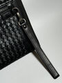 Мужской клатч Bottega Veneta мужской кожа черный 195715-5