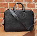 Портфель мужской Louis Vuitton мужской кожа chèvre черный,коричневый 62065
