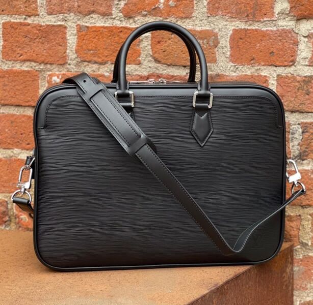 Портфель мужской Louis Vuitton мужской кожа черный 62065