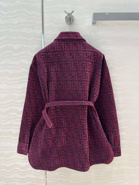 Рубашка Fendi женский бордовый 164787