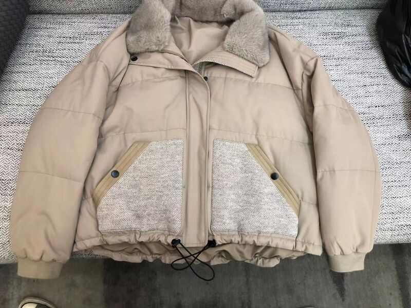 Пуховик Brunello Cucinelli женский бежевый 62260