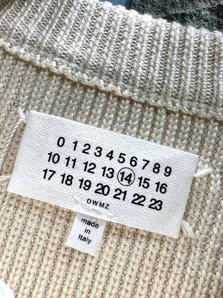 Мужской свитер Maison Margiela мужской вязаная ткань графитовый 171472-5