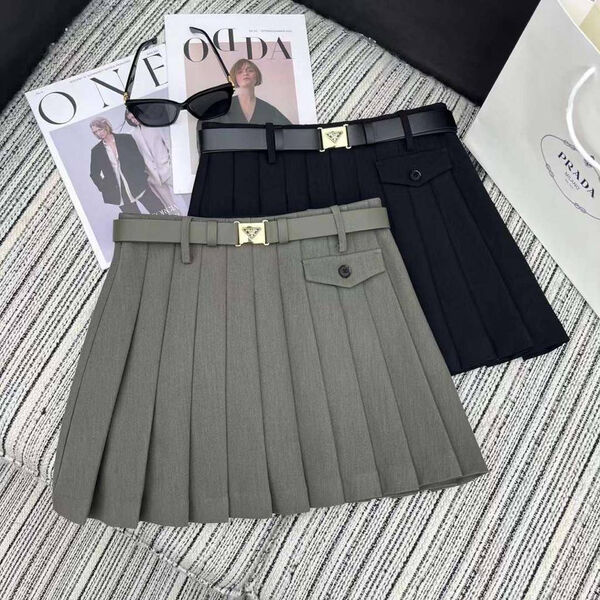 Юбка Prada женский графитовый 129067