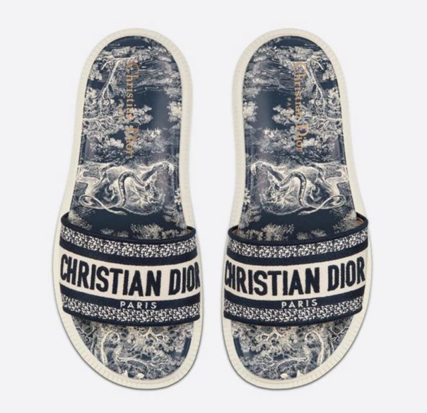 Мюли Christian Dior женский текстиль черный 54576
