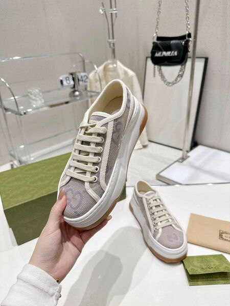 Кеды Gucci женский текстиль фиолетовый 114654-4