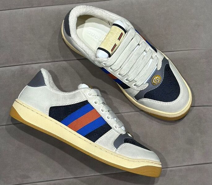Кеды Gucci женский текстиль черный 112933
