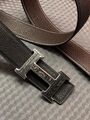 Мужской ремень Hermès мужской кожа черный 52504-3