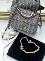Сумка Chanel женский твид графитовый 144500-10