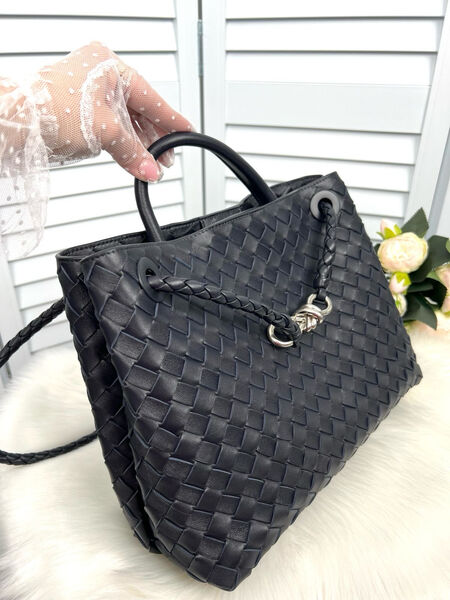 Сумка Bottega Veneta Medium Andiamo женский кожа синий 142013-5