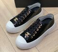 Кеды Chanel женский кожа черный 146139-1