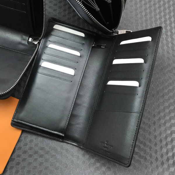 Мужской портмоне Louis Vuitton мужской кожа черный 135945-3