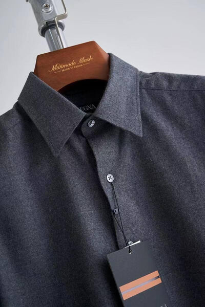 Мужская рубашка Zegna мужской графитовый 133340-2