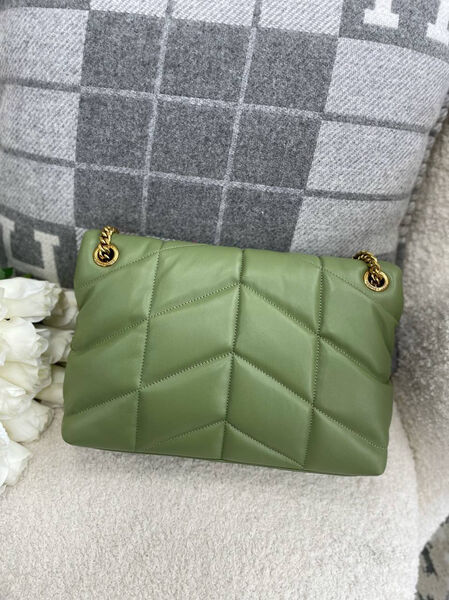 Сумка Saint Laurent женский кожа болотный 97478-4
