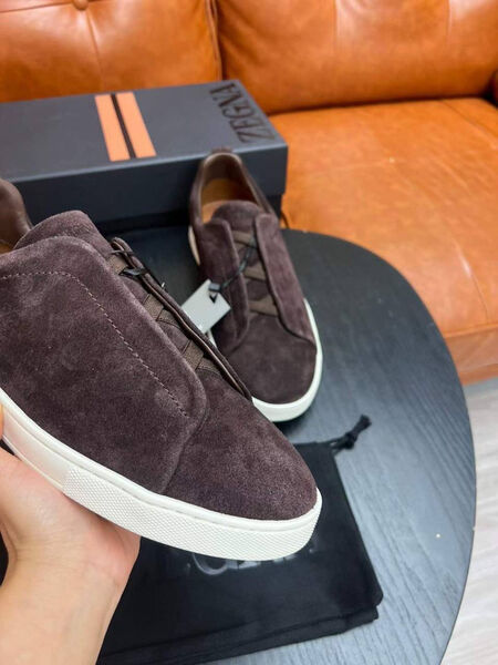 Мужские кеды Zegna мужской замша 165746-8