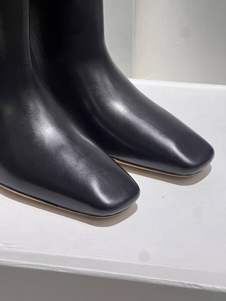 Сапоги Jil Sander женский кожа черный 163314-2