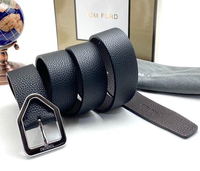 Мужской ремень Tom Ford мужской кожа черный 53226