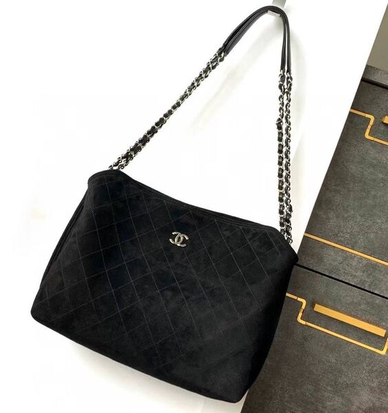 Сумка Chanel женский замша черный 171798