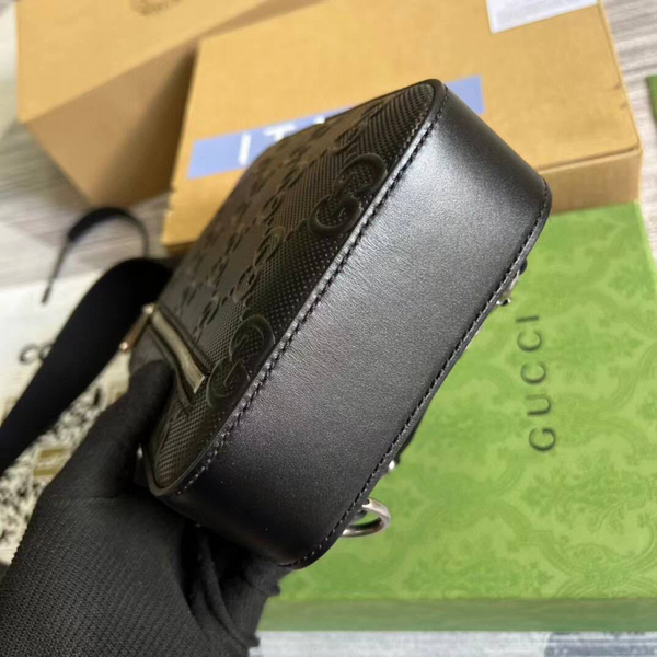 Мужская сумка слинг Gucci мужской кожа черный 96863-5
