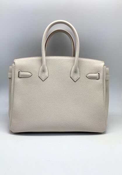 Сумка Hermès Birkin 30 ручная работа женский кожа белый 75333-2