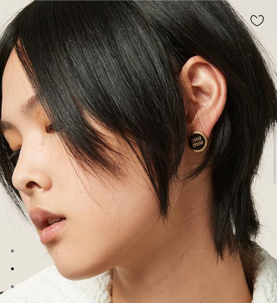 Серьги Miu Miu черный 175834-4