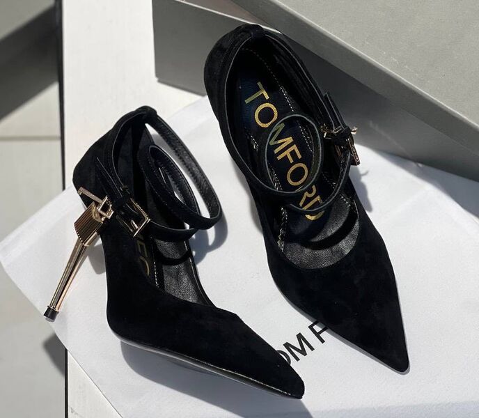 Туфли Tom Ford женский замша черный,коричневый 110486