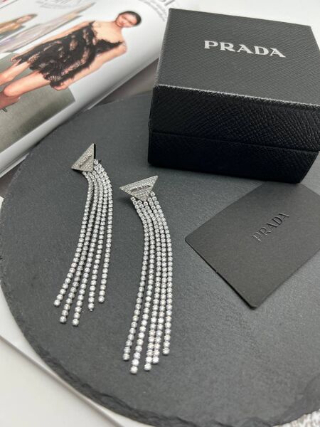 Серьги Prada графитовый 175178-2