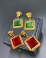 Серьги Versace болотный 70842-2
