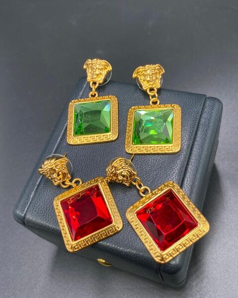 Серьги Versace болотный 70842-2