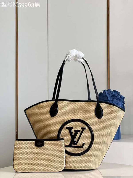 Сумка Louis Vuitton женский текстиль бежевый 196430-9