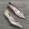 Туфли Valentino женский кожа бежевый 121267-1