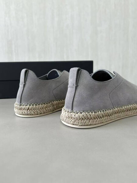 Мужские кеды Zegna мужской замша графитовый 185795-5