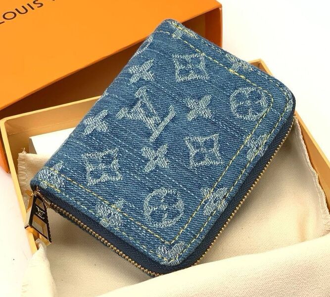 Кошелек Louis Vuitton женский кожа синий 149770