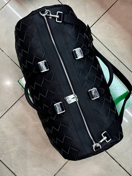 Дорожная сумка Bottega Veneta мужской кожа черный 169295-3