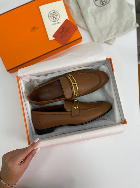 Лоферы Hermès женский кожа 40312-9