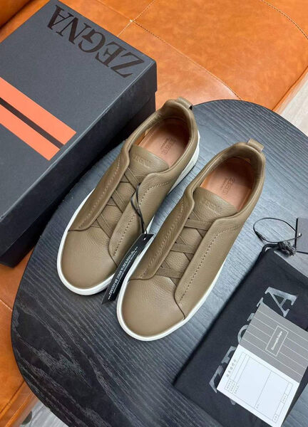 Мужские кеды Zegna мужской кожа 165781-3