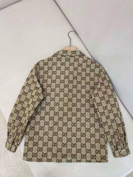 Мужская рубашка Gucci мужской бежевый 135337-2
