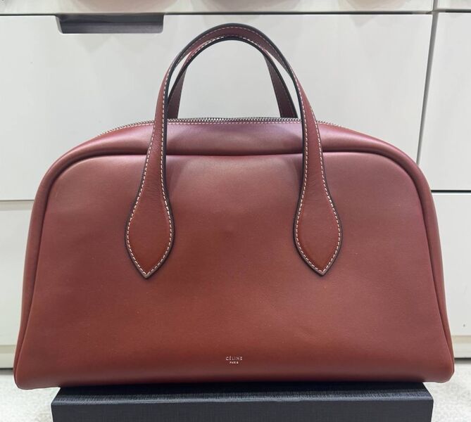 Сумка Celine женский кожа бордовый 162536