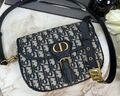 Сумка Christian Dior Bobby средняя женский жаккард dior oblique синий 74416-1