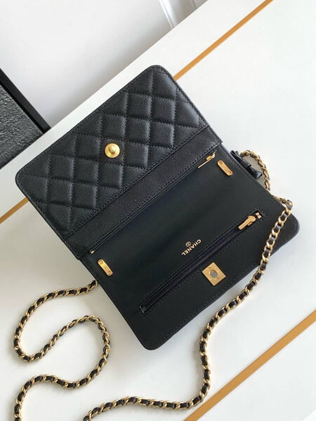 Сумка Chanel женский кожа черный 195081-4