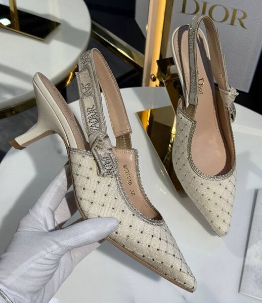 Туфли Christian Dior женский текстиль графитовый 190981