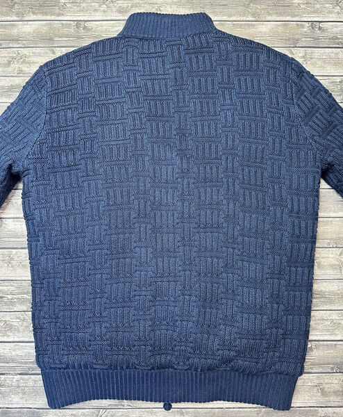 Мужской кардиган Kiton мужской вязаная ткань синий 108497-2