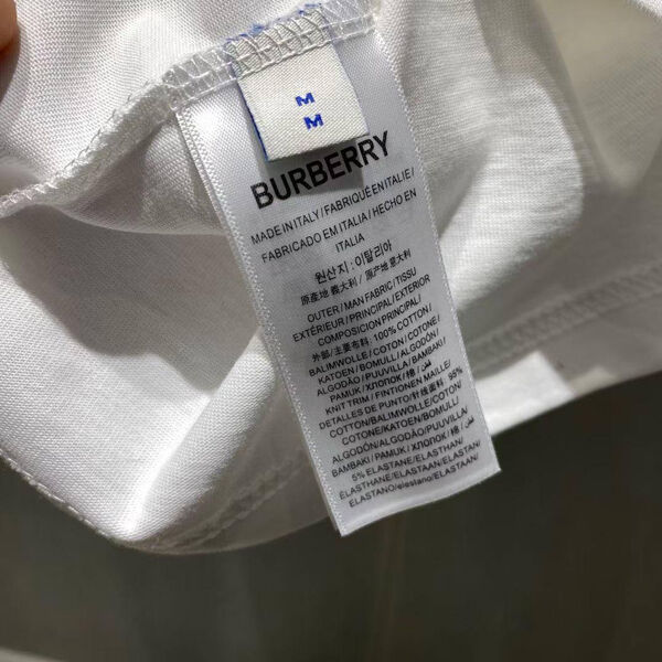 Мужская футболка Burberry мужской белый 180714-5
