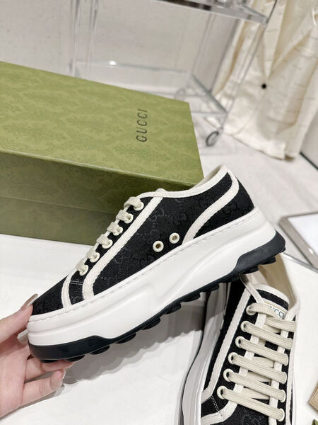 Кеды Gucci женский текстиль черный 113994-2