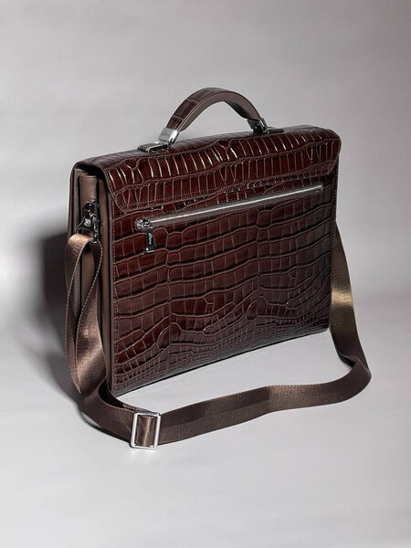Мужской портфель Brioni мужской кожа бордовый 147900-5