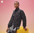 Пуховик двусторонний Hermès женский белый 63428-4