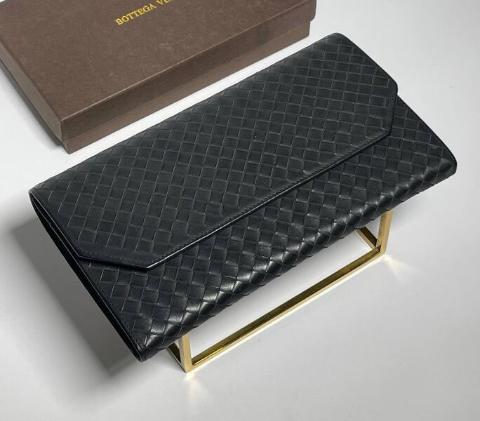 Мужской портмоне органайзер Bottega Veneta мужской кожа графитовый 153052