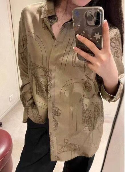 Рубашка Hermès женский бежевый 173633