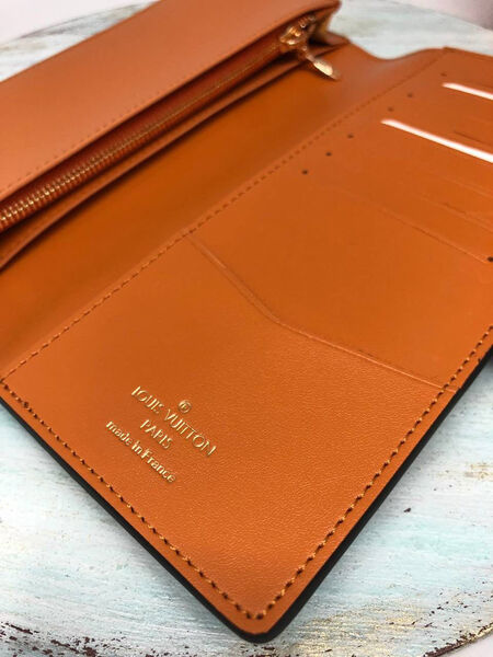 Кошелек Louis Vuitton женский кожа черный 97081-6